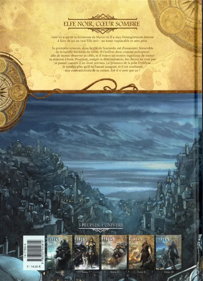 Verso de l'album Elfes Tome 10 Elfe noir, cœur sombre