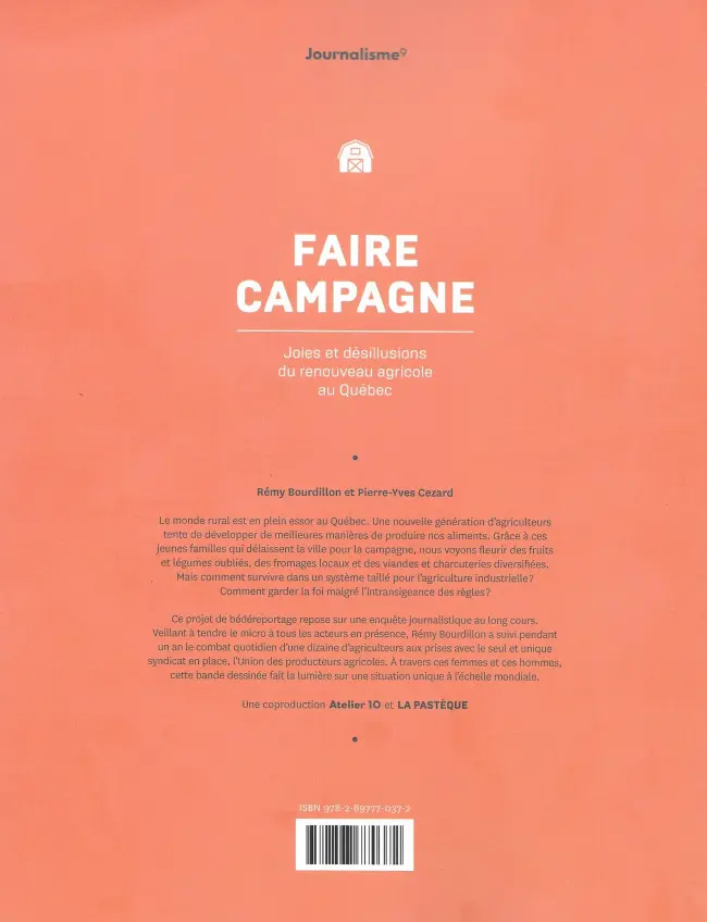 Verso de l'album Faire campagne