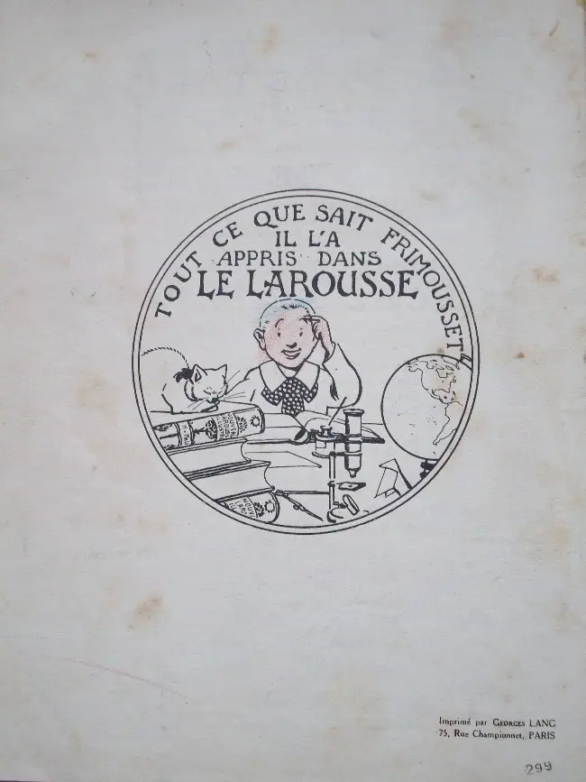 Verso de l'album Frimousset Tome 1 Frimousset chez tante Amelonde