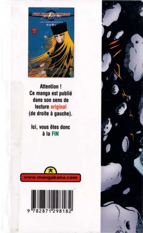 Verso de l'album Galaxy express 999 7