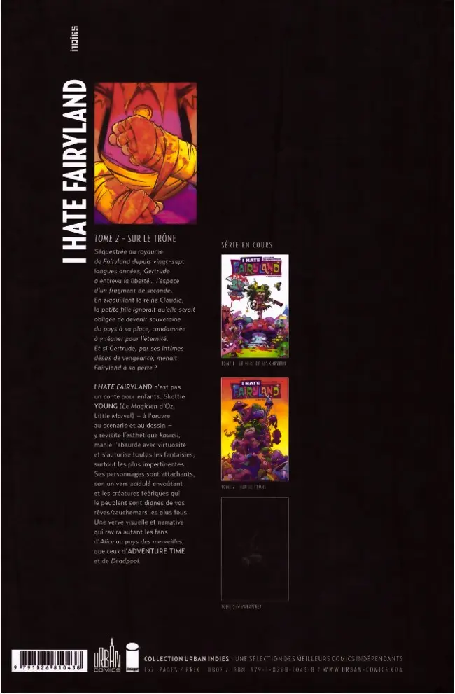 Verso de l'album I Hate Fairyland Tome 2 Sur le trône