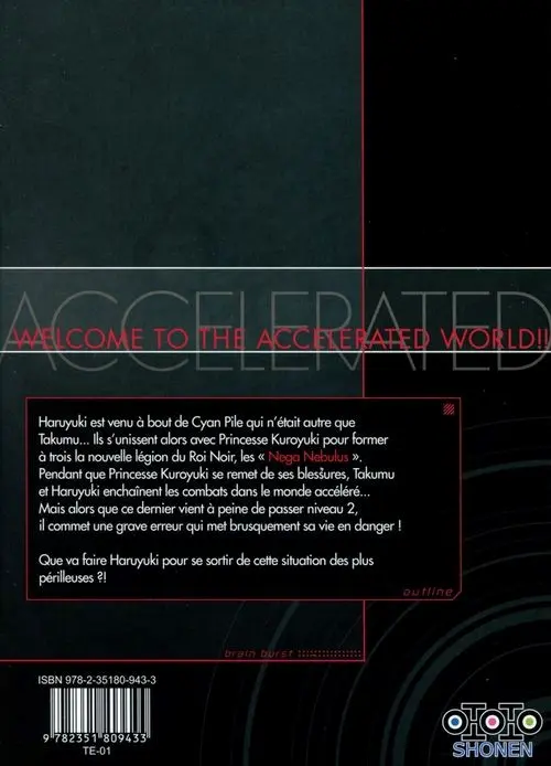 Verso de l'album Accel World 3
