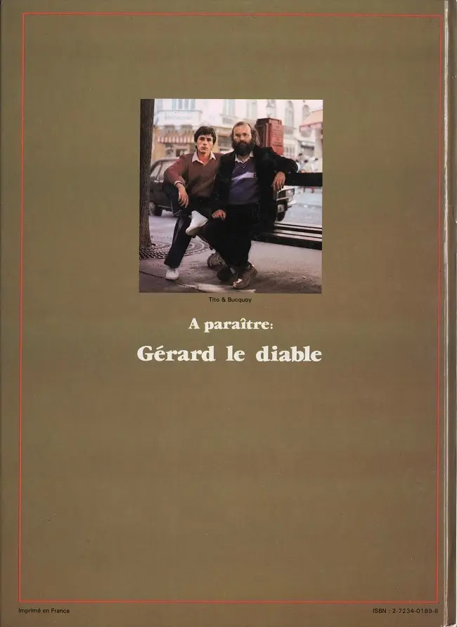 Verso de l'album Jaunes Tome 1 Aux limites du réel