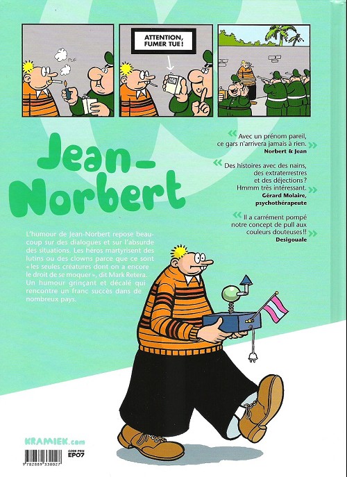 Verso de l'album Jean-Norbert Tome 1