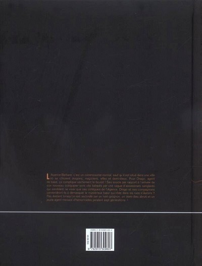 Verso de l'album Agence Barbare Intégrale - Tomes 1 & 2
