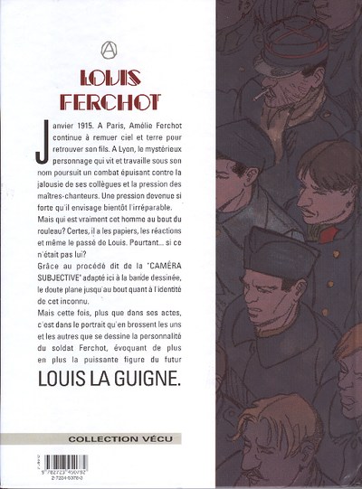 Verso de l'album Louis Ferchot Tome 8 Le Déserteur