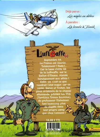 Verso de l'album Luftgaffe 44 Tome 1 Les aigles en délire