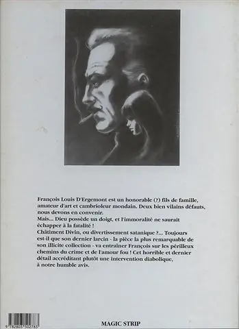 Verso de l'album La maîtresse d'ivoire