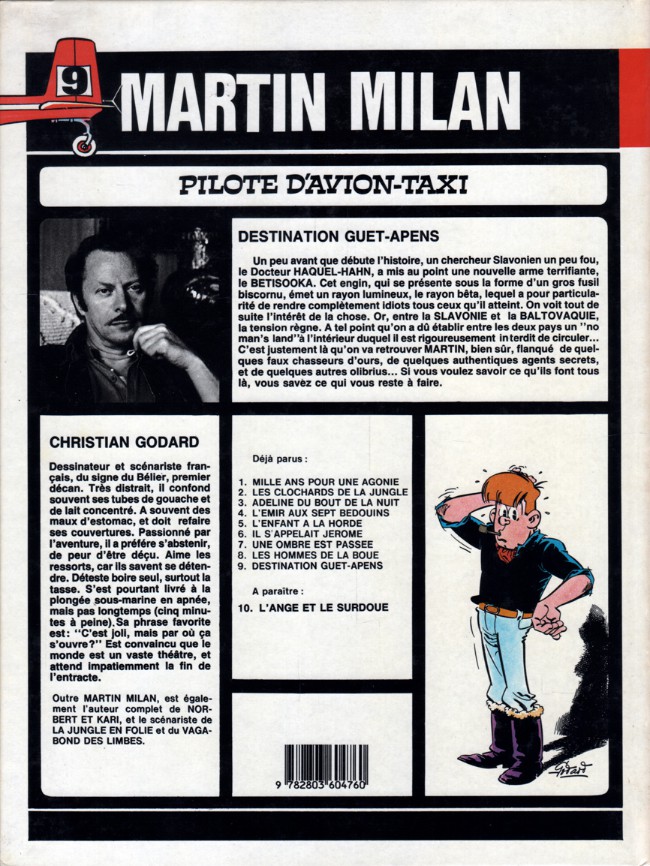 Verso de l'album Martin Milan 2ème Série Tome 9 Destination guet-apens