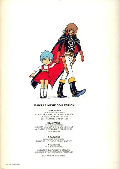 Verso de l'album Albator Tome 3 Le triomphe d'Albator