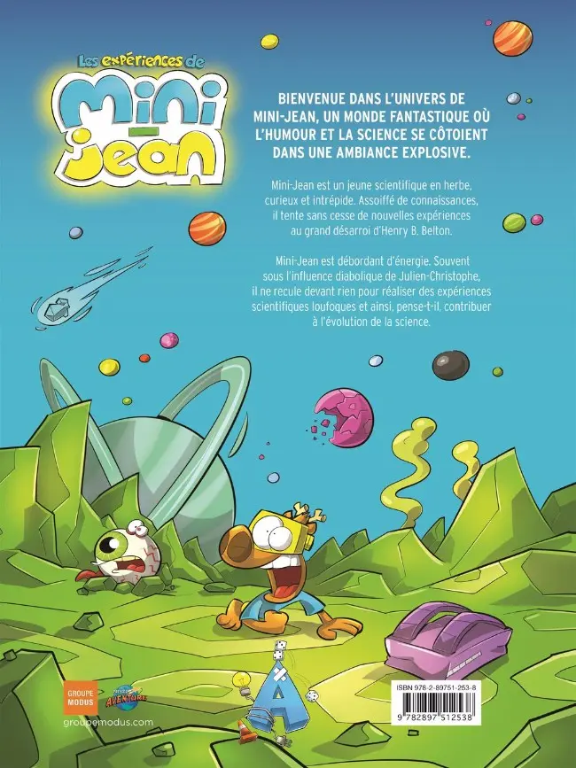 Verso de l'album Les expériences de Mini-Jean Tome 1