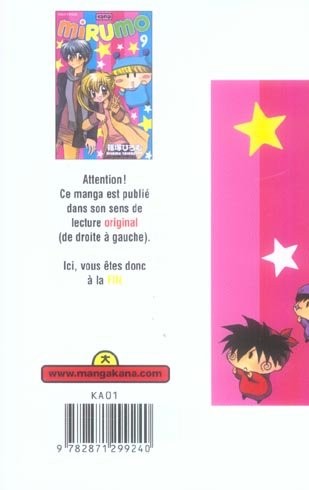 Verso de l'album Mirumo Tome 9