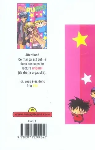 Verso de l'album Mirumo Tome 9