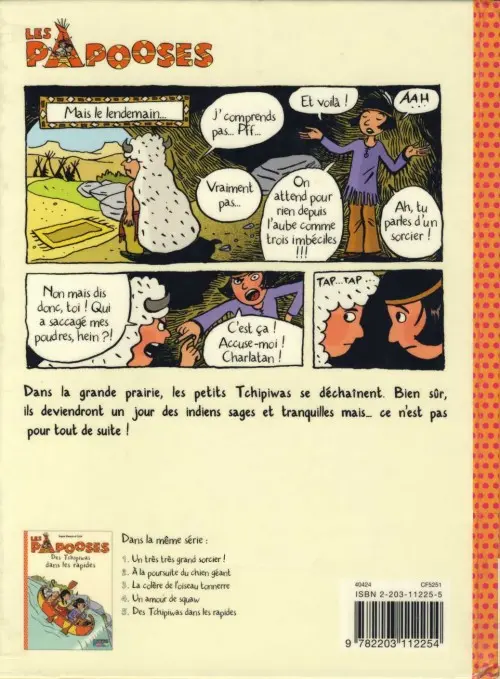 Verso de l'album Les papooses Tome 6 Du rififi dans la prairie