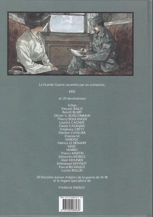 Verso de l'album Petites histoires de la grande guerre