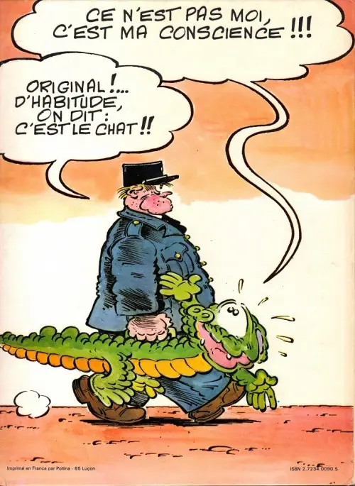Verso de l'album Prémolaire N° 1 La faim justifie les moyens