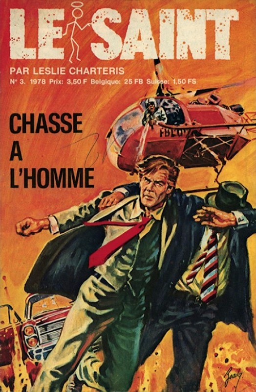 Couverture de l'album Le Saint Tome 3 Chasse à l'homme - Le masque de Vulcain