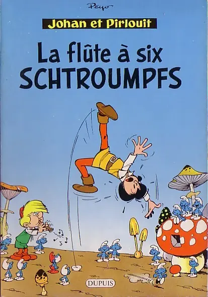 Couverture de l'album Johan et Pirlouit Tome 9 La flûte à six schtroumpfs