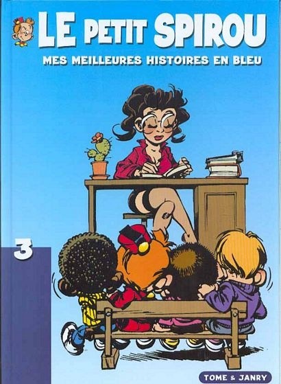 Couverture de l'album Le Petit Spirou Albums publicitaires pour Shell Mes meilleures histoires en bleu