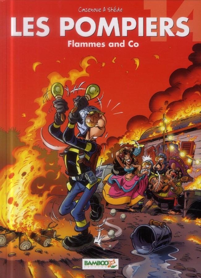 Couverture de l'album Les Pompiers Tome 14 Flammes and Co