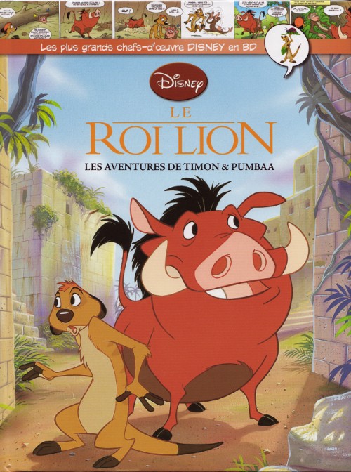 Couverture de l'album Les plus grands chefs-d'œuvre Disney en BD Tome 51 Le Roi Lion - Les aventures de Timon & Pumbaa