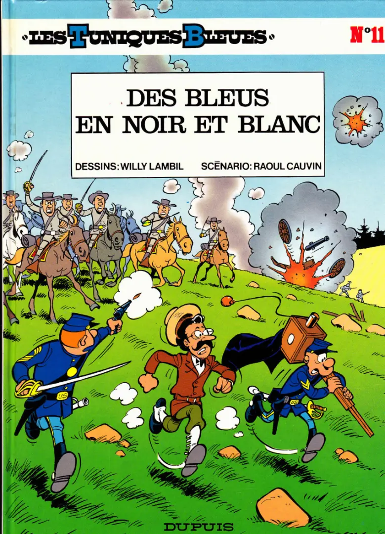 Couverture de l'album Les Tuniques Bleues Tome 11 Des bleus en noir et blanc