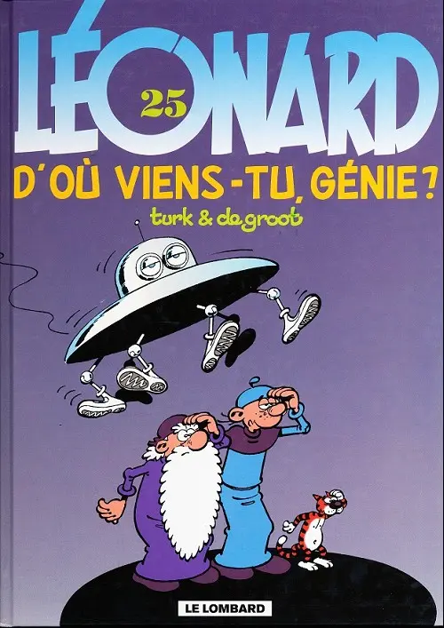 Couverture de l'album Léonard Tome 25 D'où viens-tu, génie ?
