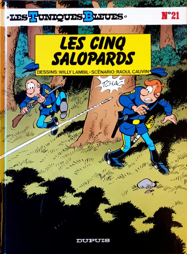 Couverture de l'album Les Tuniques Bleues Tome 21 Les cinq salopards