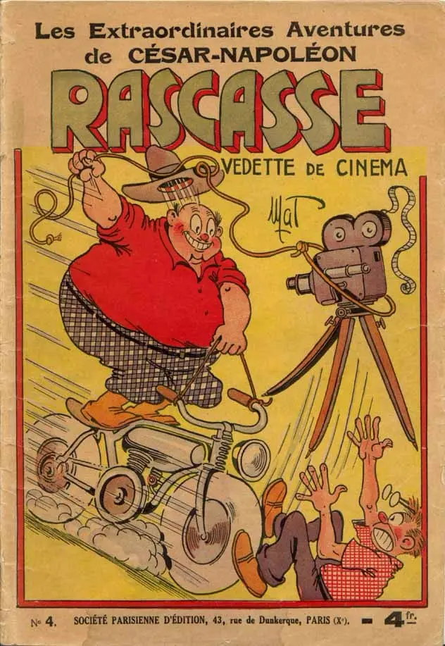 Couverture de l'album Les extraordinaires aventures de César-Napoléon Rascasse Tome 4 Rascasse vedette de cinéma
