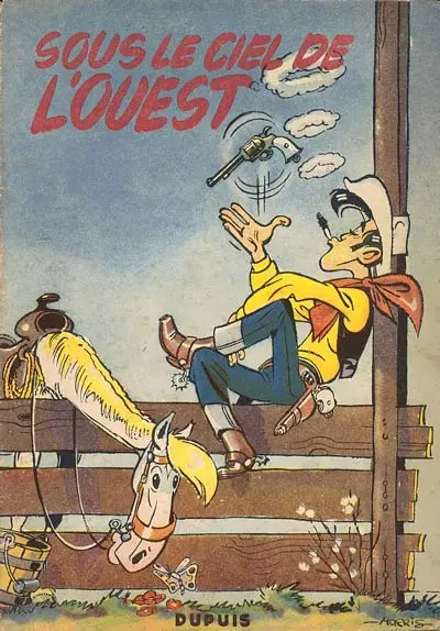 Couverture de l'album Lucky Luke Tome 4 Sous le ciel de l'Ouest