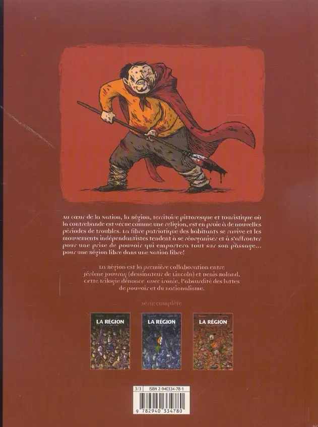 Verso de l'album La Région Tome 3 La guerre du grand mont