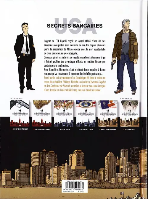 Verso de l'album Secrets bancaires USA Tome 5 Mort à Bethlehem