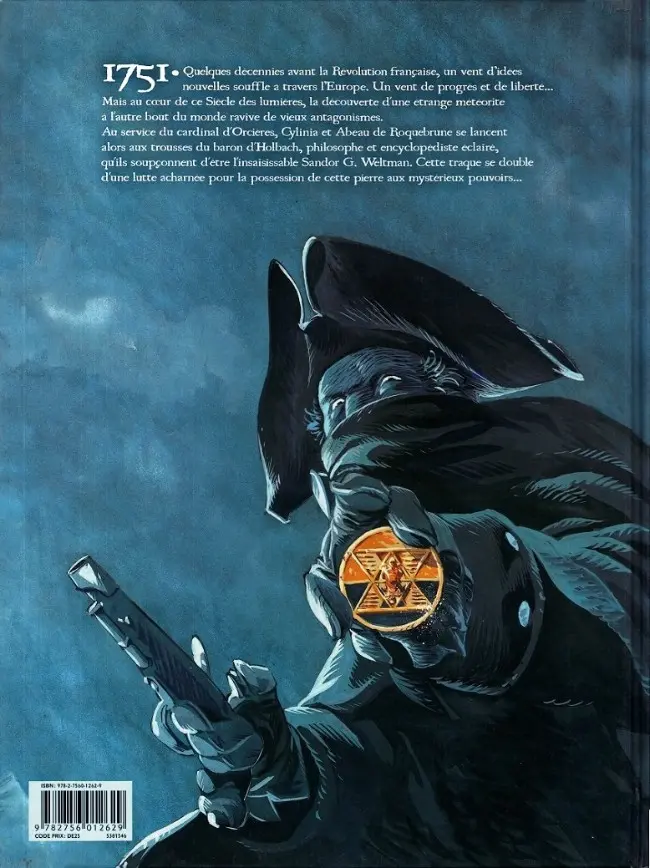 Verso de l'album Le siècle des ombres Tome 1 La pierre