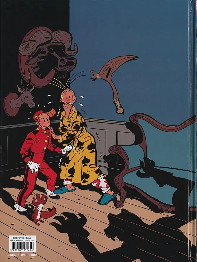 Verso de l'album Spirou et Fantasio - Une aventure de... / Le Spirou de... Tome 7 La Femme-léopard