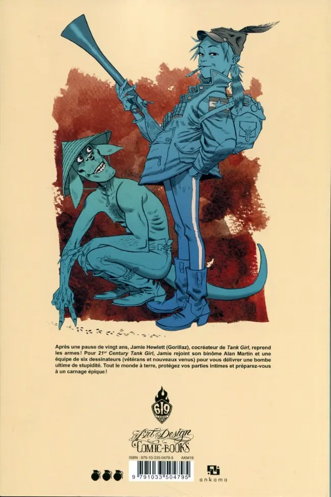 Verso de l'album Tank Girl Tome 8 21st Century Tank Girl
