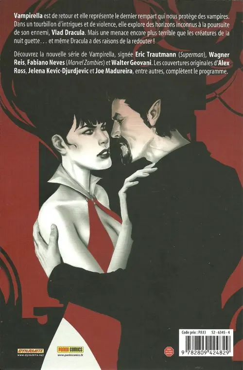 Verso de l'album Vampirella Tome 1 Couronne de Vers