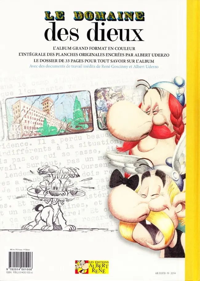 Verso de l'album Astérix Tome 17 Le Domaine des dieux
