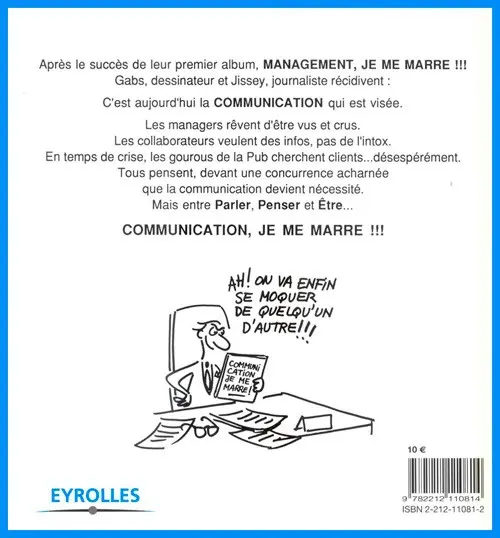 Verso de l'album je me marre ... Communication je me marre !!!