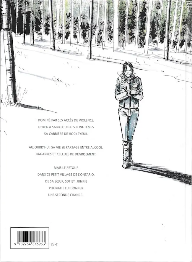 Verso de l'album Winter Road