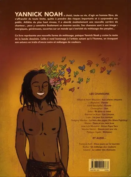 Verso de l'album Yannick Noah Traits métis