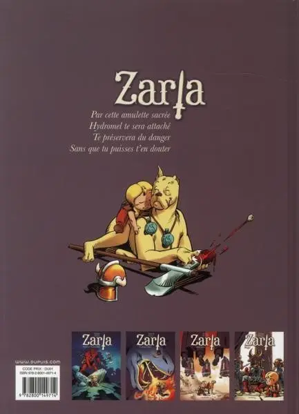 Verso de l'album Zarla Tome 4 Rage