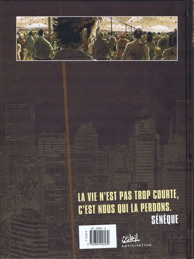 Verso de l'album Zombies Tome 2 De la brièveté de la vie