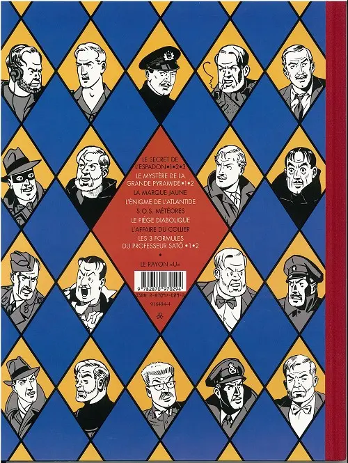 Verso de l'album Blake et Mortimer Tome 1 Le Secret de l'Espadon