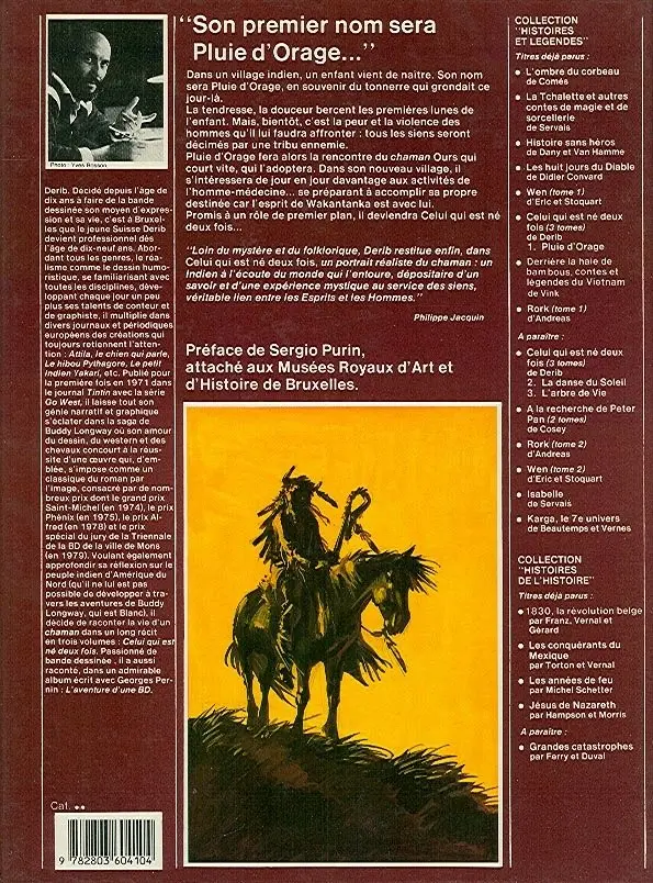 Verso de l'album Celui qui est né deux fois / Red road Tome 1 Pluie d'orage