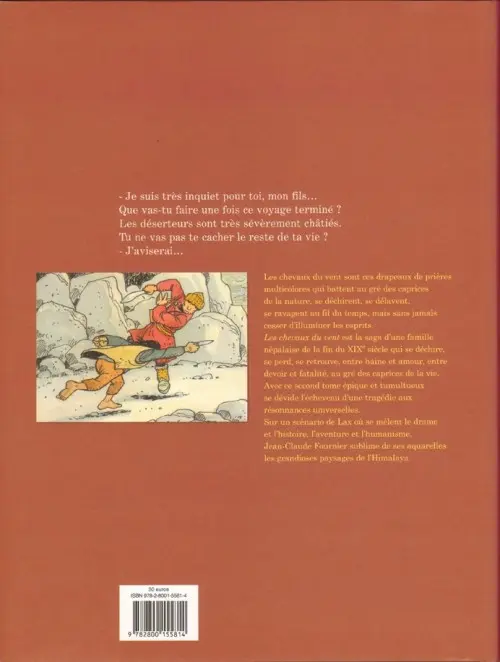 Verso de l'album Les Chevaux du vent Seconde partie