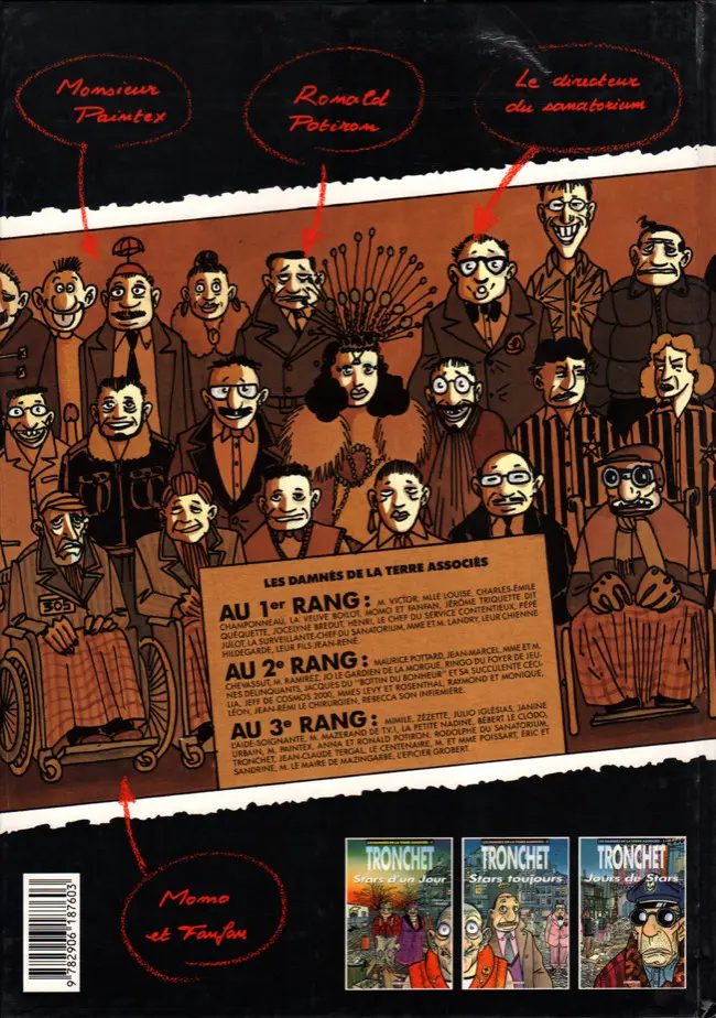 Verso de l'album Les damnés de la terre associés Tome 2 Stars toujours !