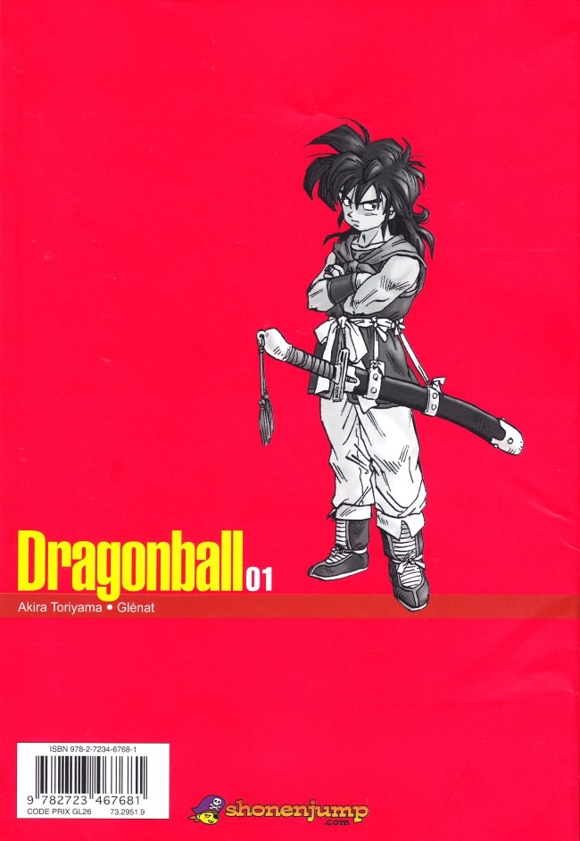 Verso de l'album Dragon Ball 01