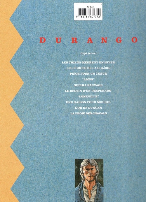 Verso de l'album Durango Tome 7 Loneville