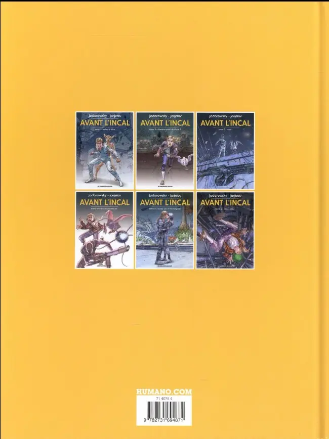 Verso de l'album Avant l'Incal Tome 3 Croot