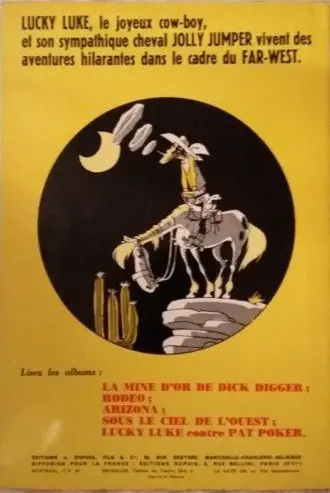 Verso de l'album Lucky Luke Tome 6 Hors-la-loi